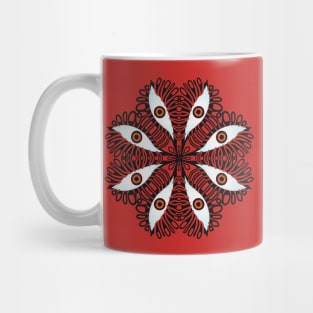 Trippy Eyes Weird Creepy Kaleidoscopic Art Mug